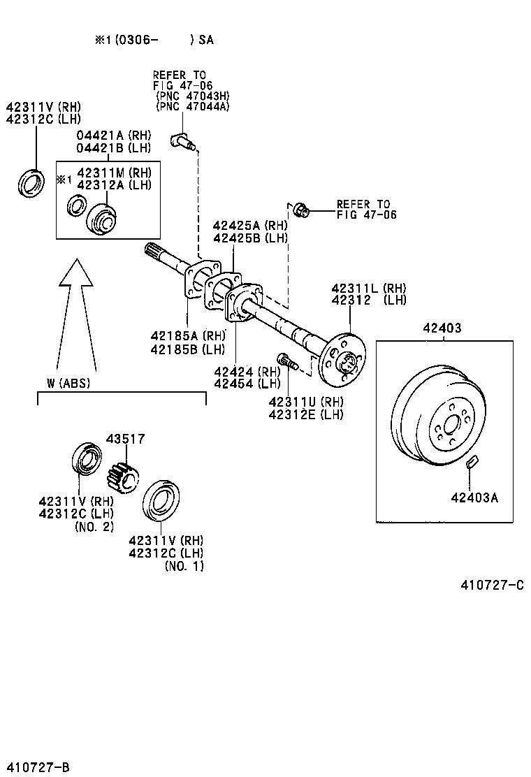 43517-28030 ROTOR, SKID CONTROL, REAR product image