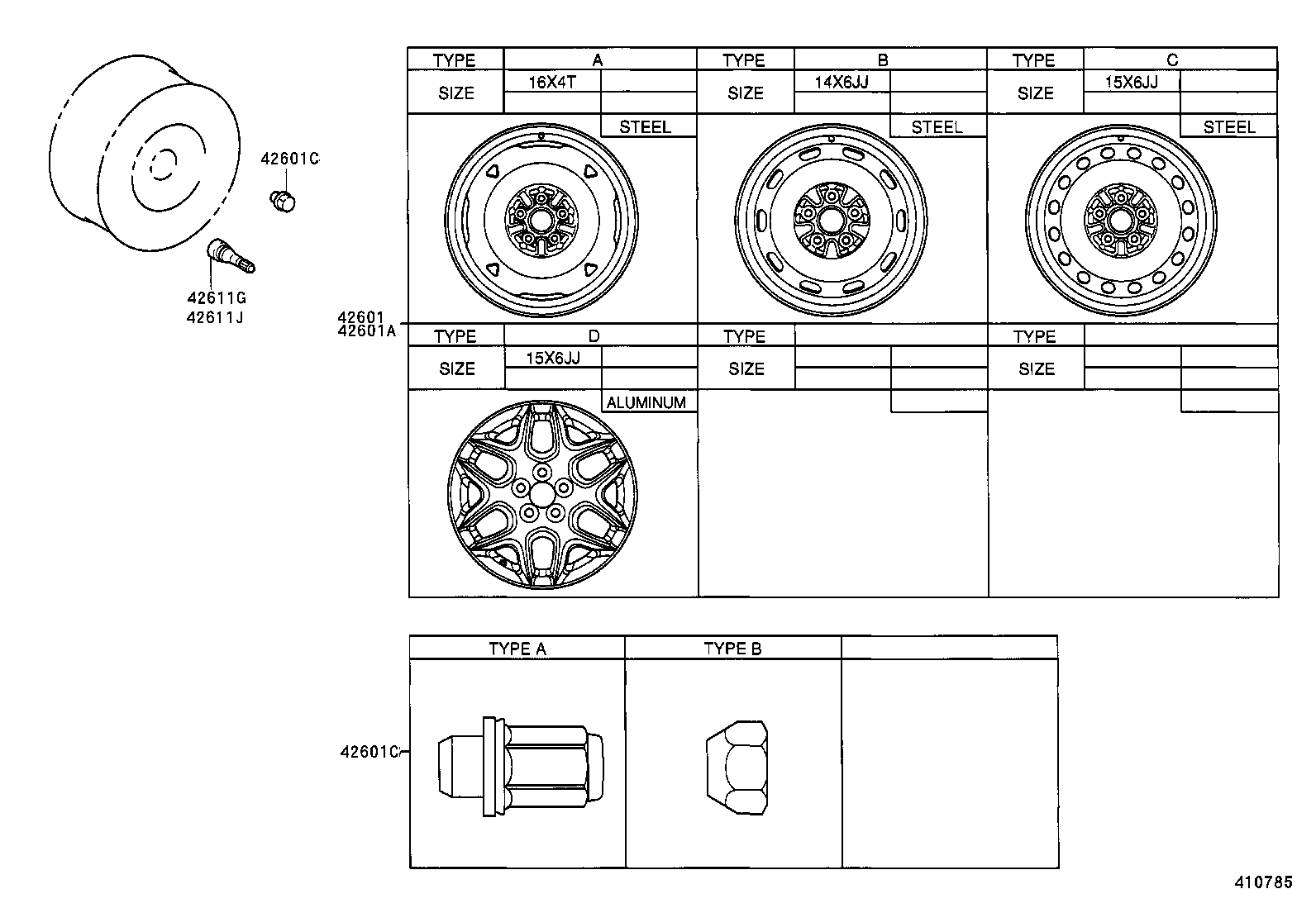 42602-32010 CAP, WHEEL product image