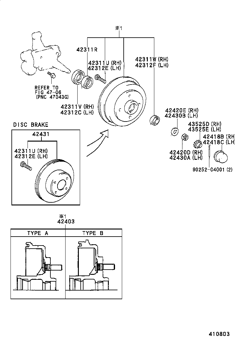 42043-19065 DISC, REAR product image