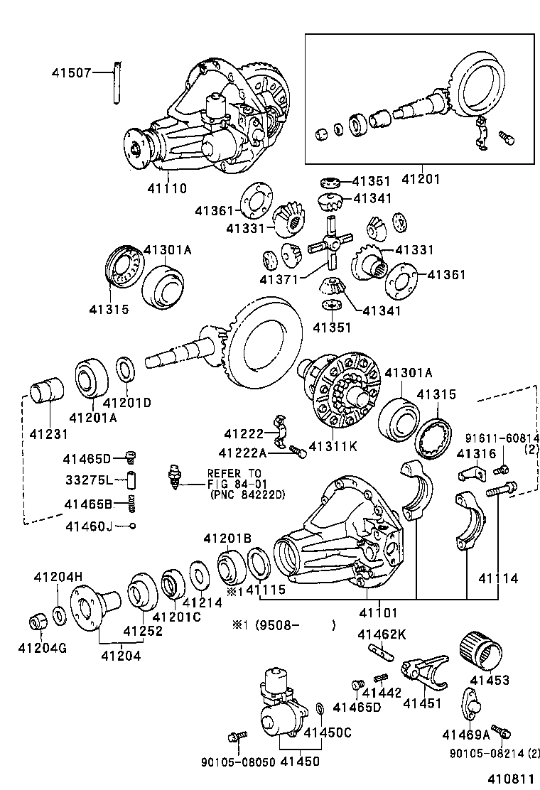 90116-10167 BOLT, NO.1 (FOR REAR DIFFERENTIAL CARRIER SET) product image