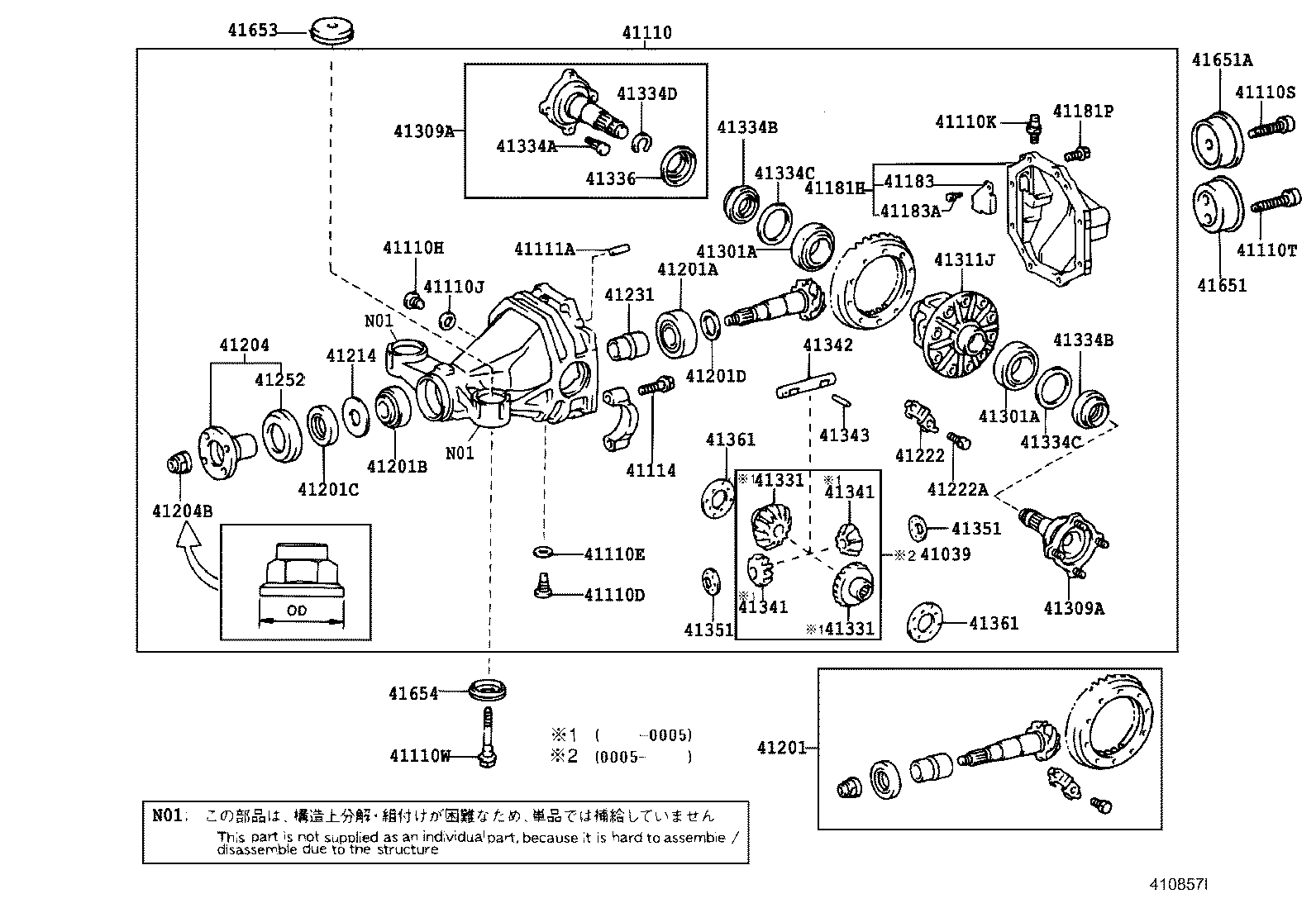 90311-38071 SEAL, OIL (FOR REAR DIFFERENTIAL SIDE GEAR SHAFT) product image