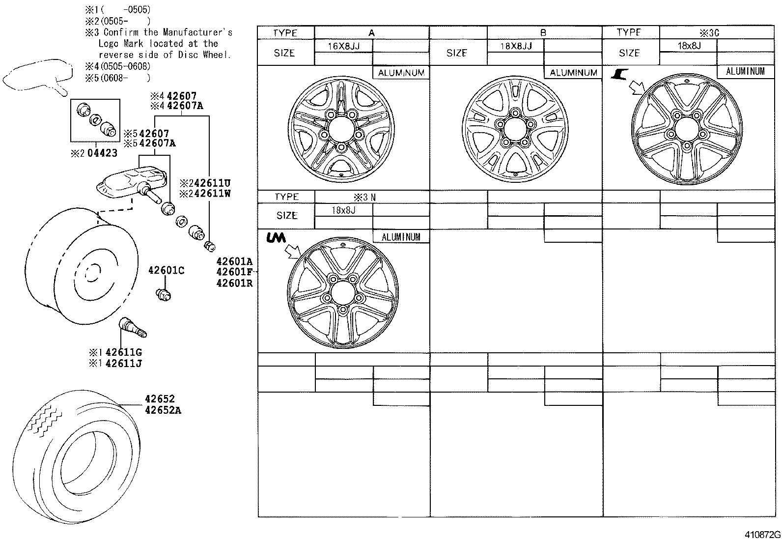 Toyota 42603-60600 ORNAMENT SUB-ASSY, WHEEL HUB(FOR FRONT)