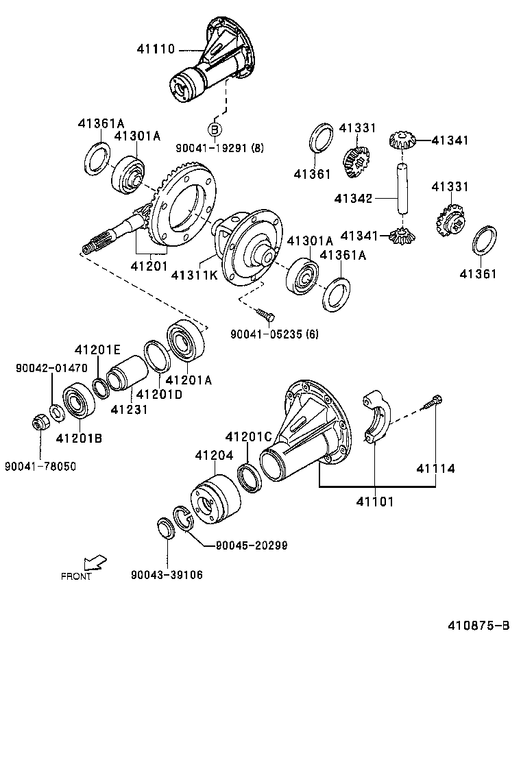 34870-97202 FLANGE SUB-ASSY, REAR DRIVE PINION COMPANION, REAR product image