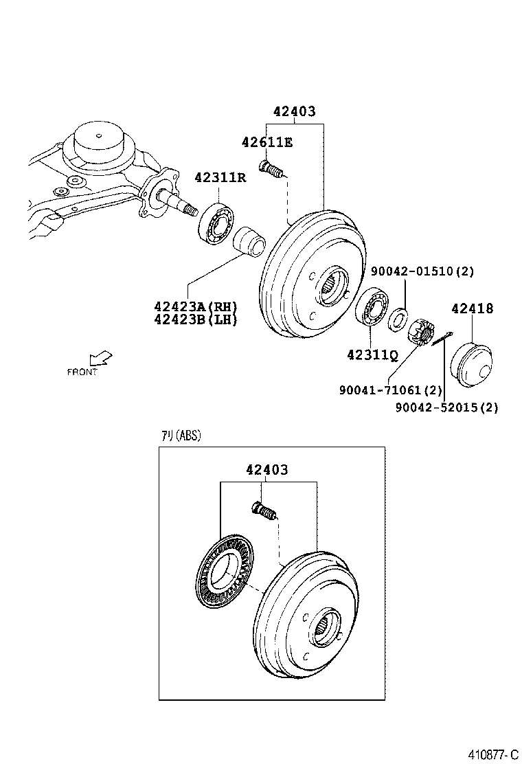42301-97202 SHAFT, REAR AXLE, RH product image
