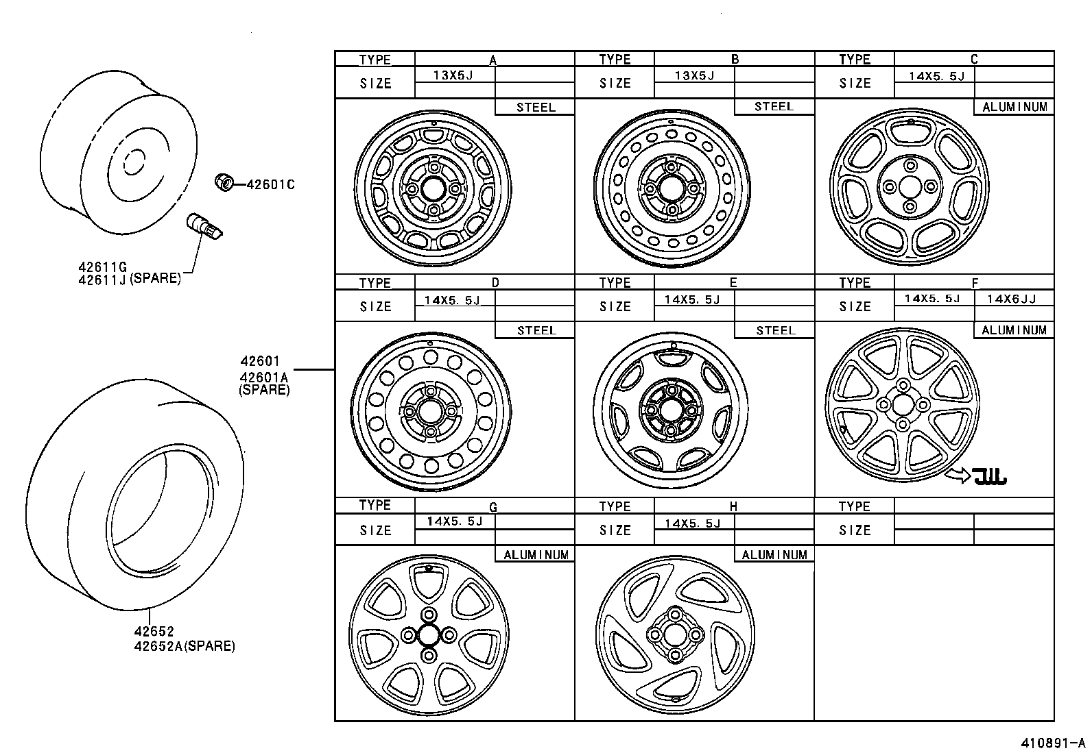 42602-12430 CAP, WHEEL product image
