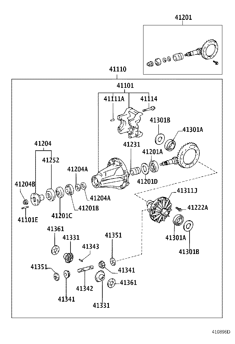 Toyota 90126-10028 BOLT (FOR REAR DIFFERENTIAL CARRIER)