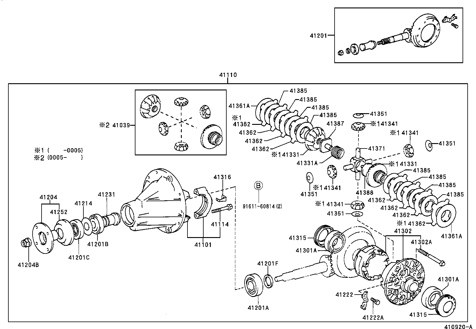 41201-29785 FINAL GEAR KIT, DIFFERENTIAL, REAR product image