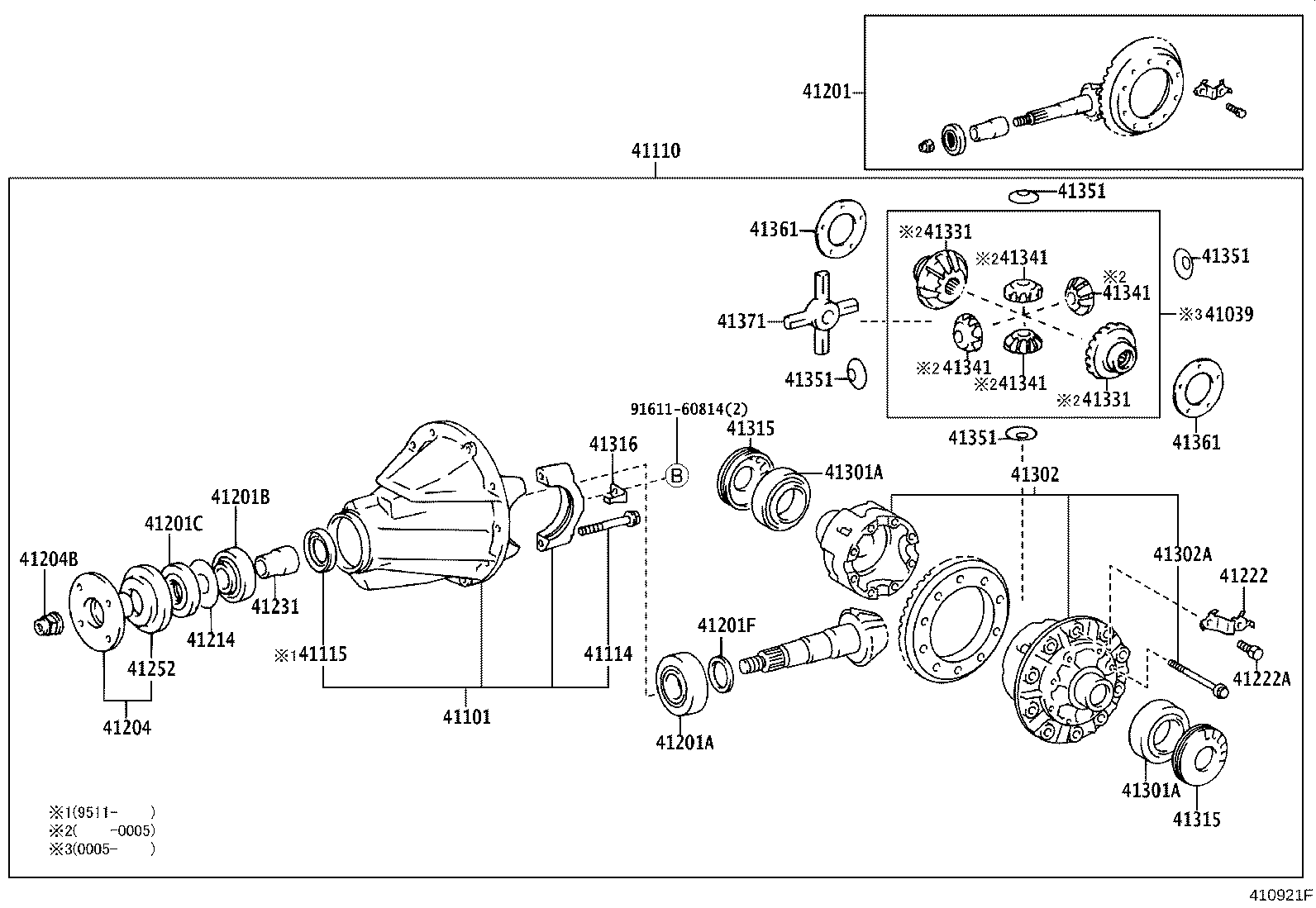04412-36090 GASKET KIT, REAR DIFFERENTIAL CARRIER product image