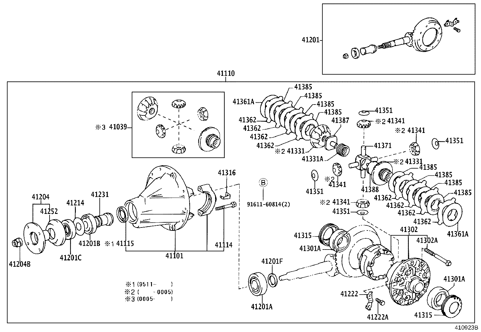 04412-25070 GASKET KIT, REAR DIFFERENTIAL CARRIER product image