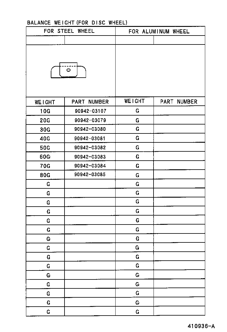 42601-37240 WHEEL, DISC (FOR SPARE) product image
