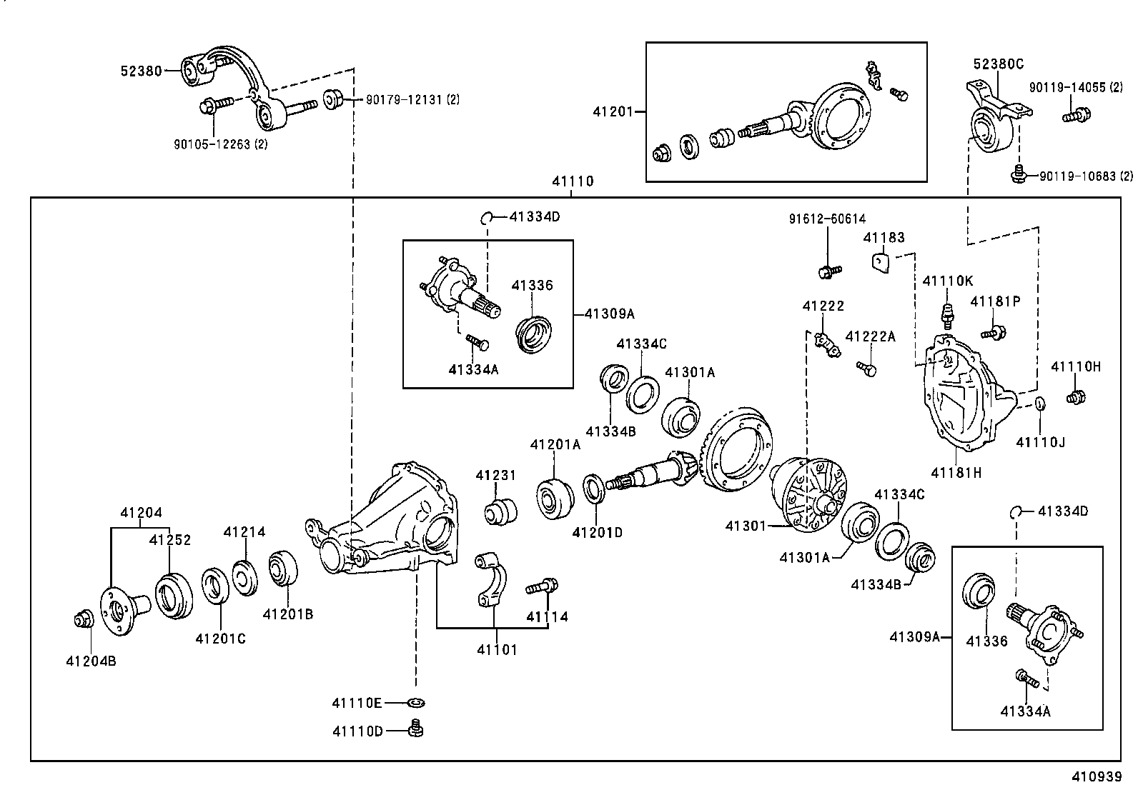 41183-42011 DEFLECTOR, REAR DIFFERENTIAL BREATHER PLUG OIL product image