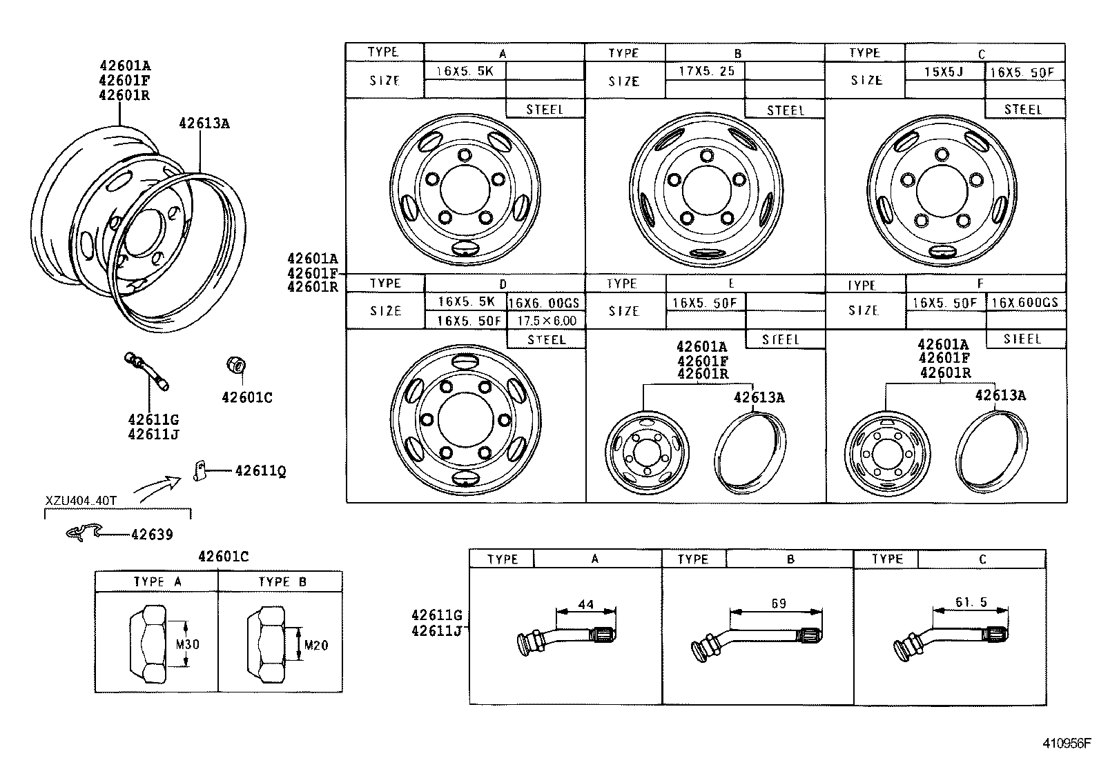 42601-37440 WHEEL, DISC (FOR SPARE) product image