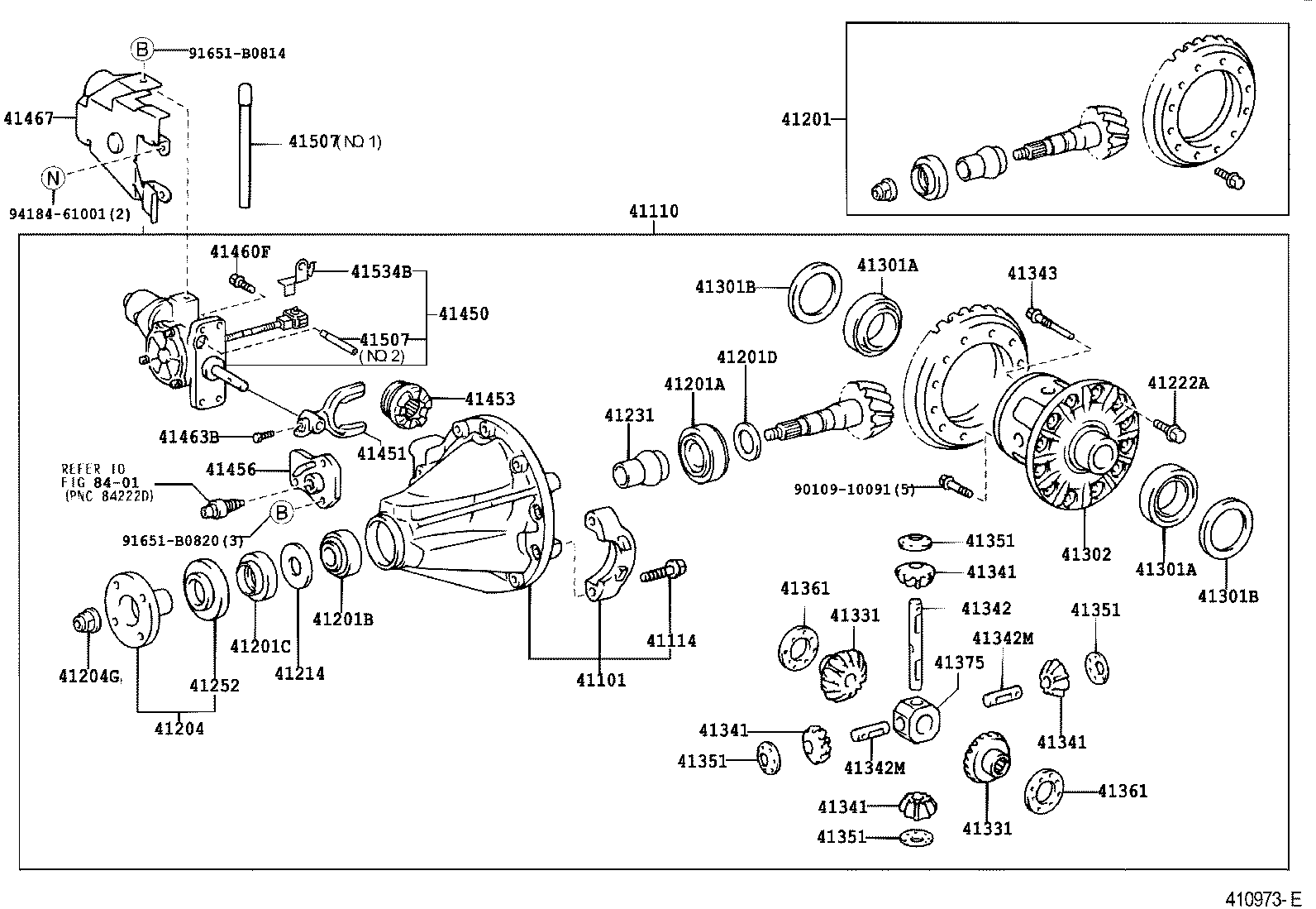 41361-60560 WASHER, REAR DIFFERENTIAL SIDE GEAR THRUST, NO.1 product image