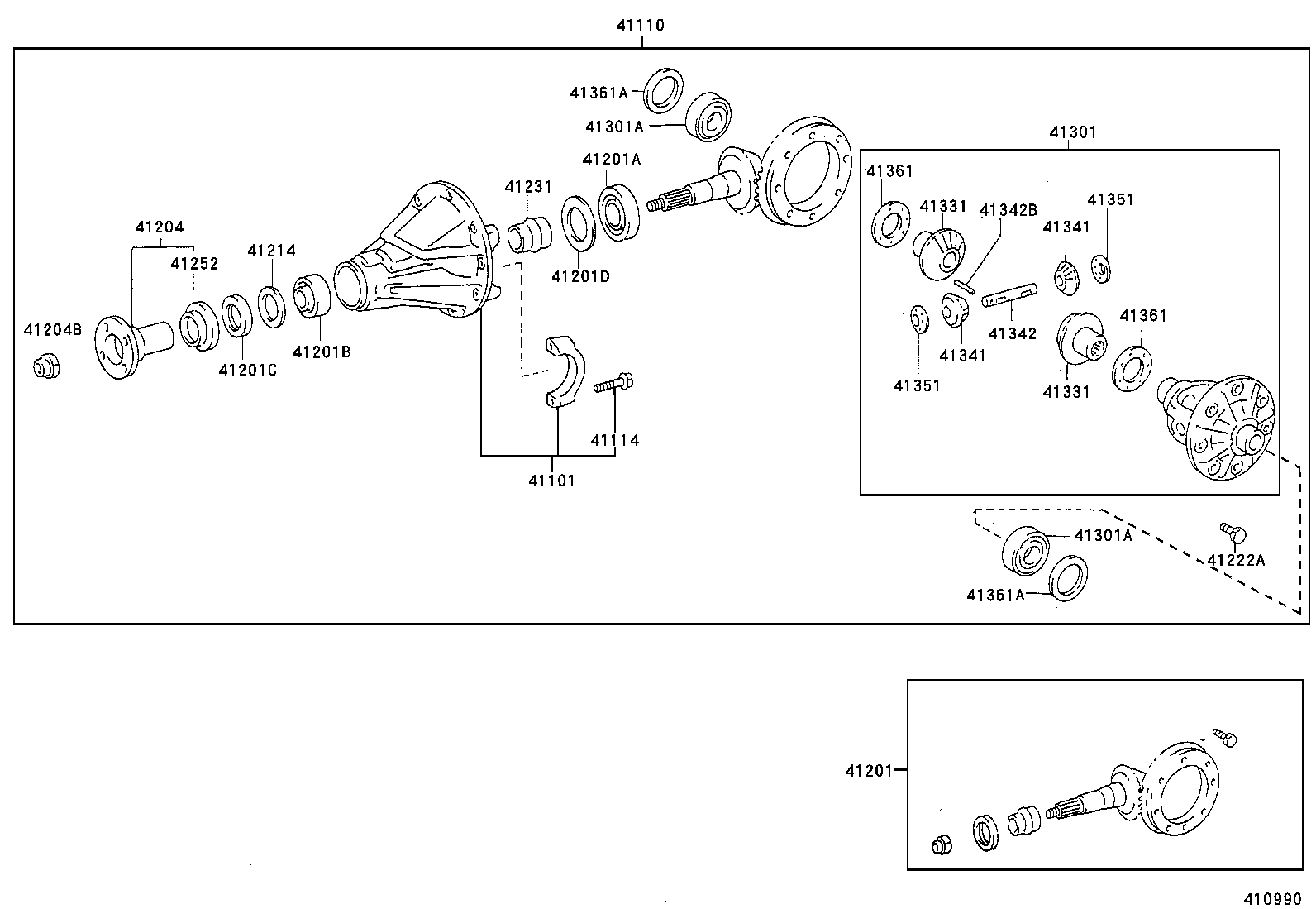 04412-10041 GASKET KIT, REAR DIFFERENTIAL CARRIER product image