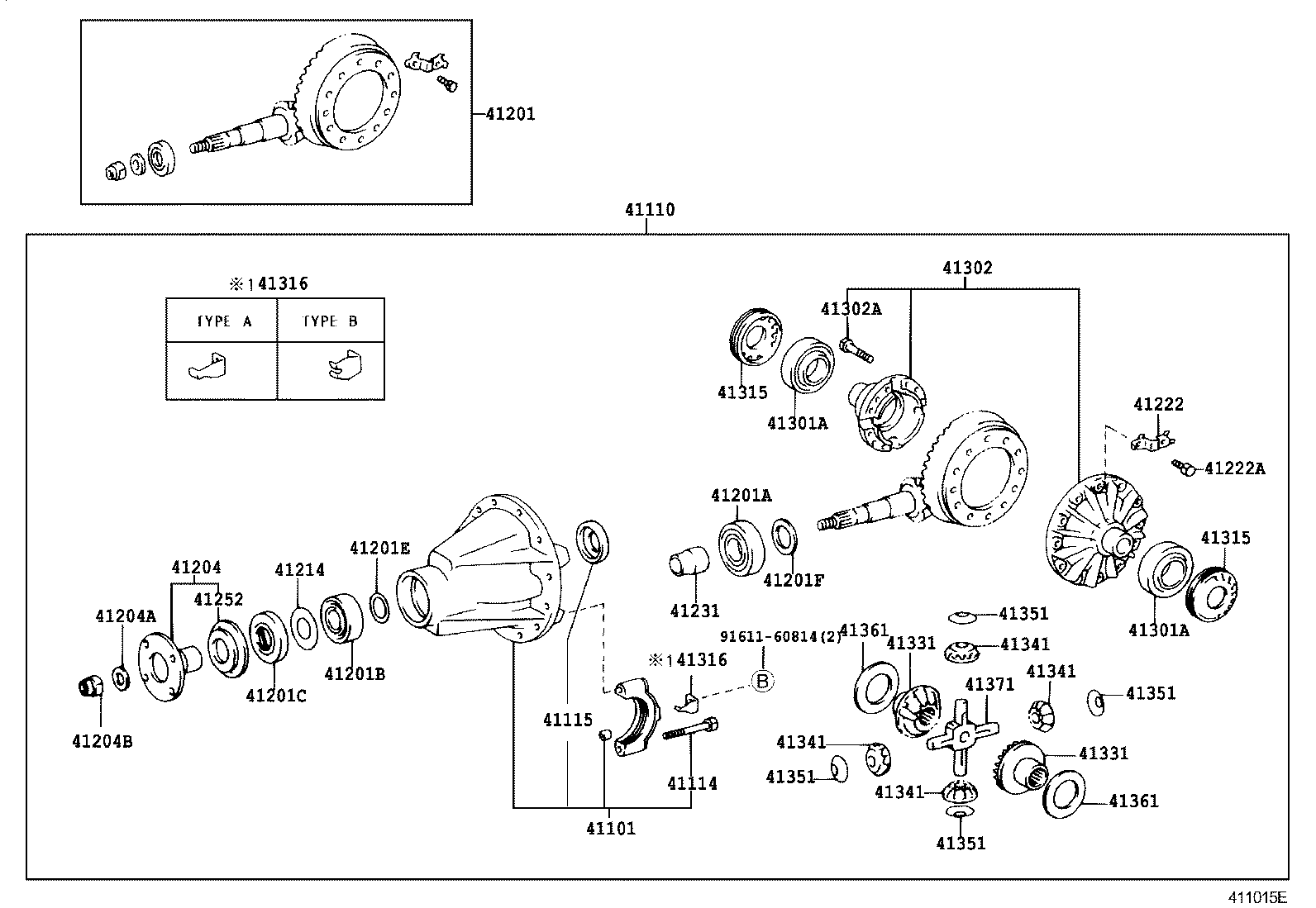41201-80478 FINAL GEAR KIT, DIFFERENTIAL, REAR product image