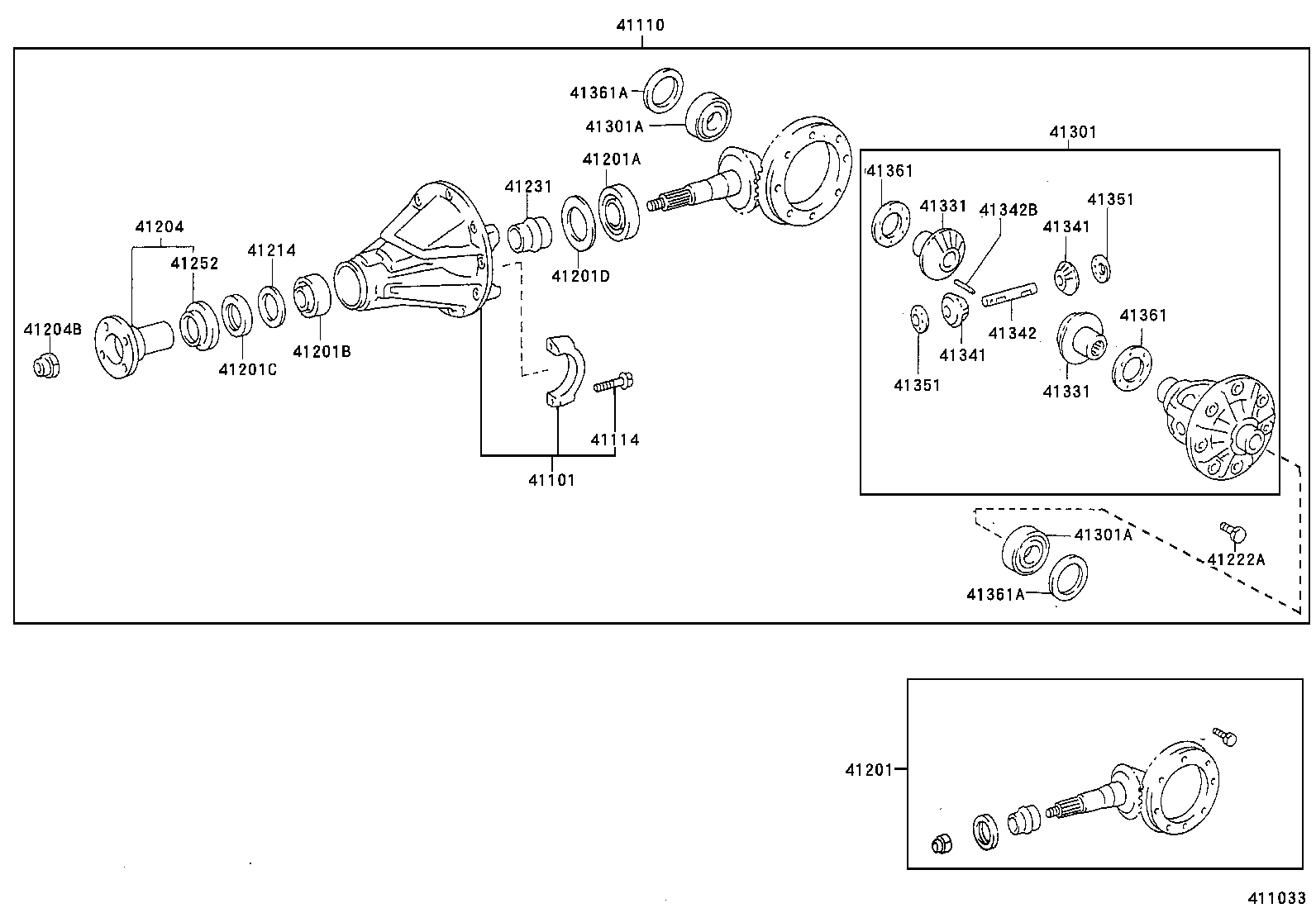 04412-52010 GASKET KIT, REAR DIFFERENTIAL CARRIER product image