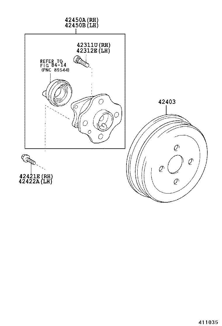 42425-52030 GASKET, REAR AXLE BEARING RETAINER product image