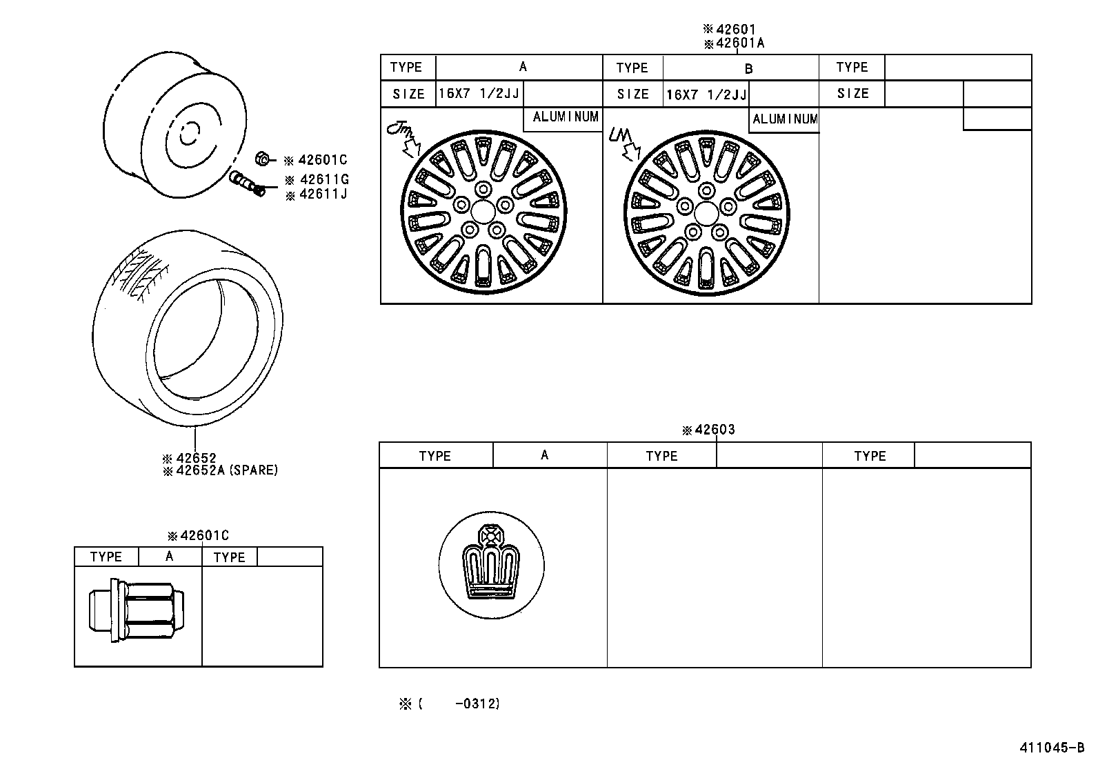 42611-3A170 WHEEL, DISC product image