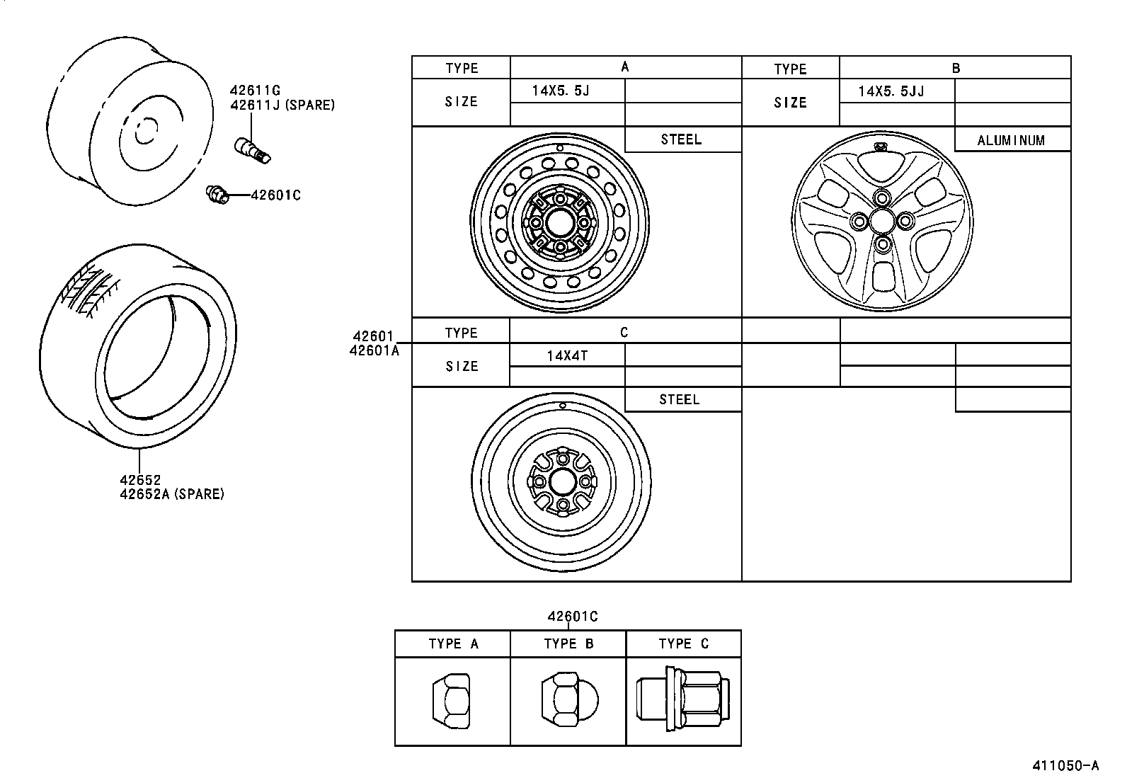 42602-52060 CAP, WHEEL product image