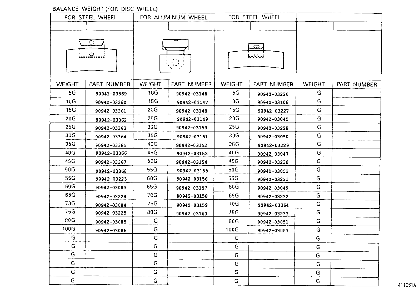 42610-60180 WHEEL, DISC (FOR SPARE) product image