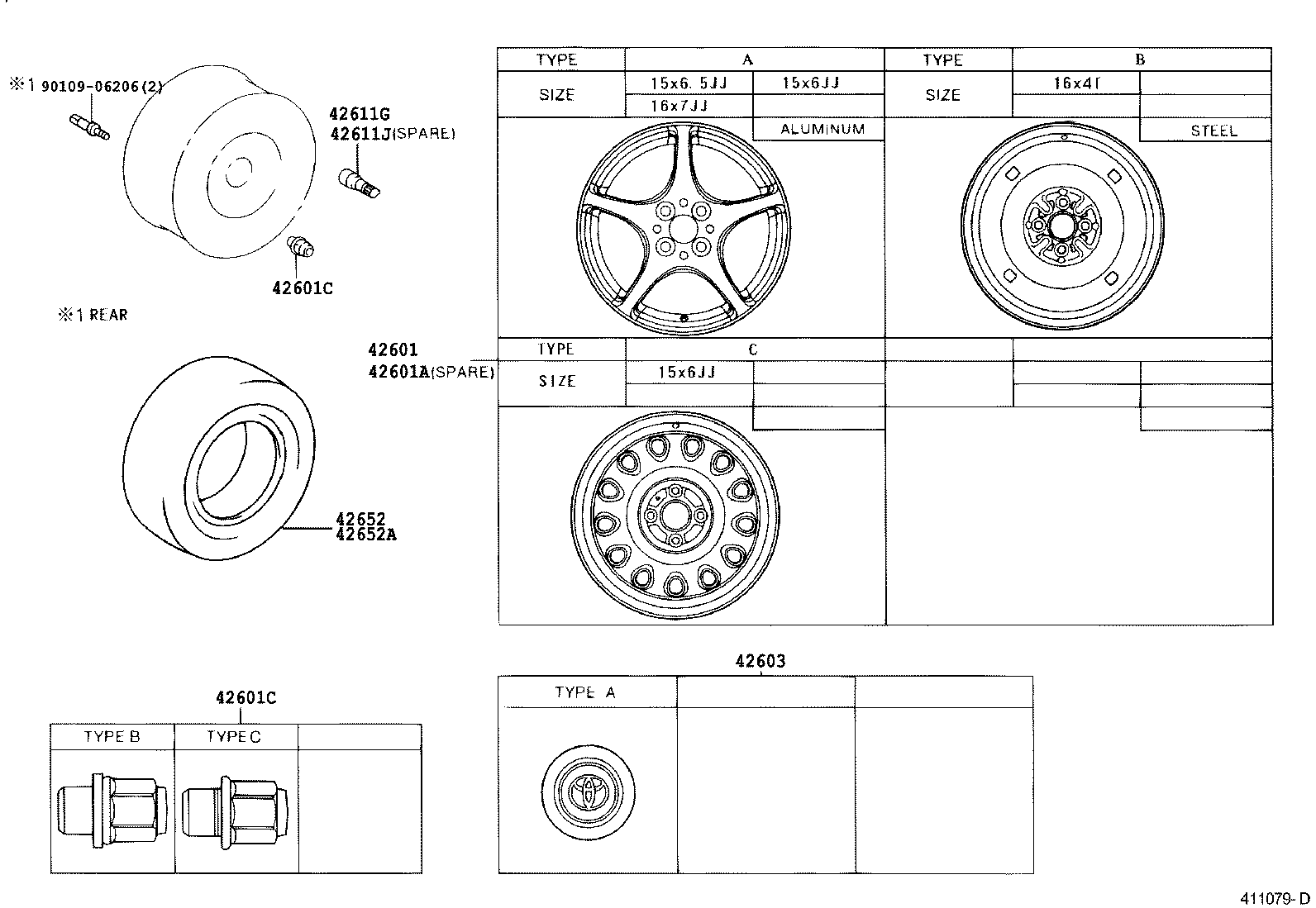 Toyota 42652-1R460 TIRE