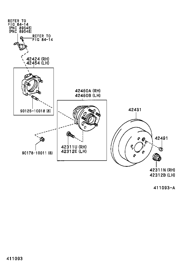 04437-28050 BOOT KIT, REAR DRIVE SHAFT INBOARD JOINT, RH product image