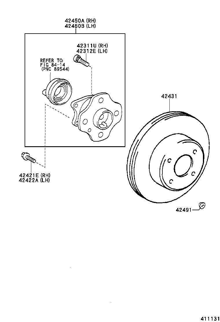 42431-47020 DISC, REAR product image