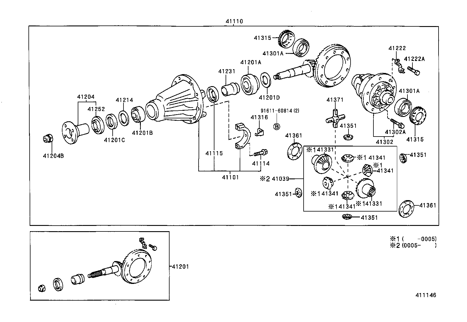 90116-08330 BOLT, NO.1 (FOR REAR DIFFERENTIAL CARRIER SET) product image
