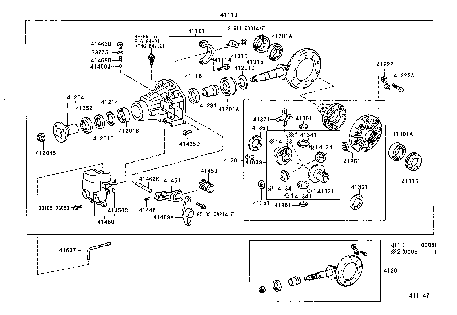 90116-08330 BOLT, NO.1 (FOR REAR DIFFERENTIAL CARRIER SET) product image