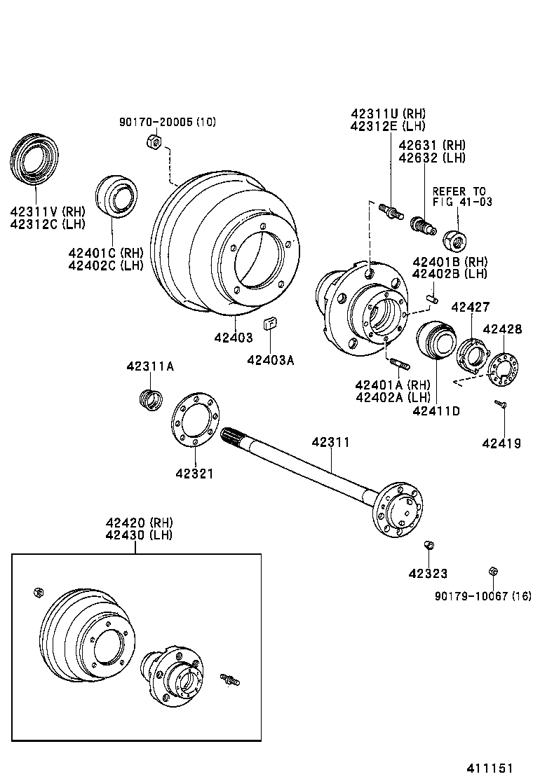 42311-36091 SHAFT, REAR AXLE product image