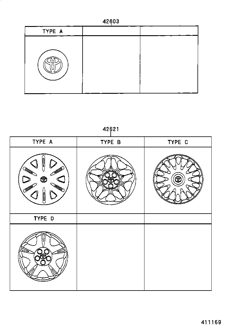 42602-05050 CAP, WHEEL product image