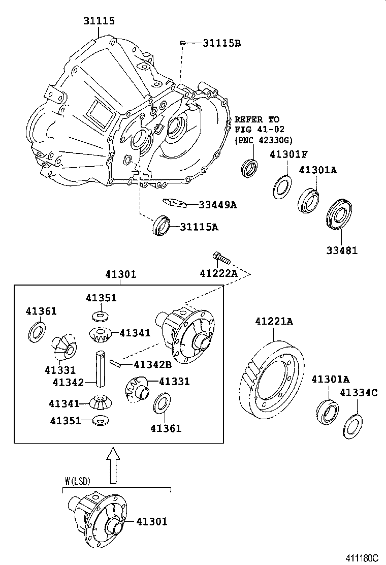 31115-20040 CASE, TRANSAXLE product image