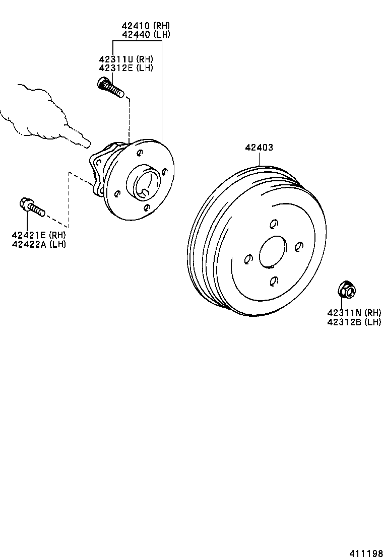 04437-21012 BOOT KIT, REAR DRIVE SHAFT INBOARD JOINT, RH product image