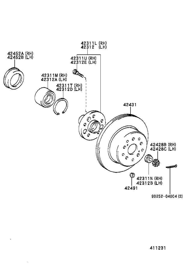 04429-22030 BOOT KIT, REAR DRIVE SHAFT product image