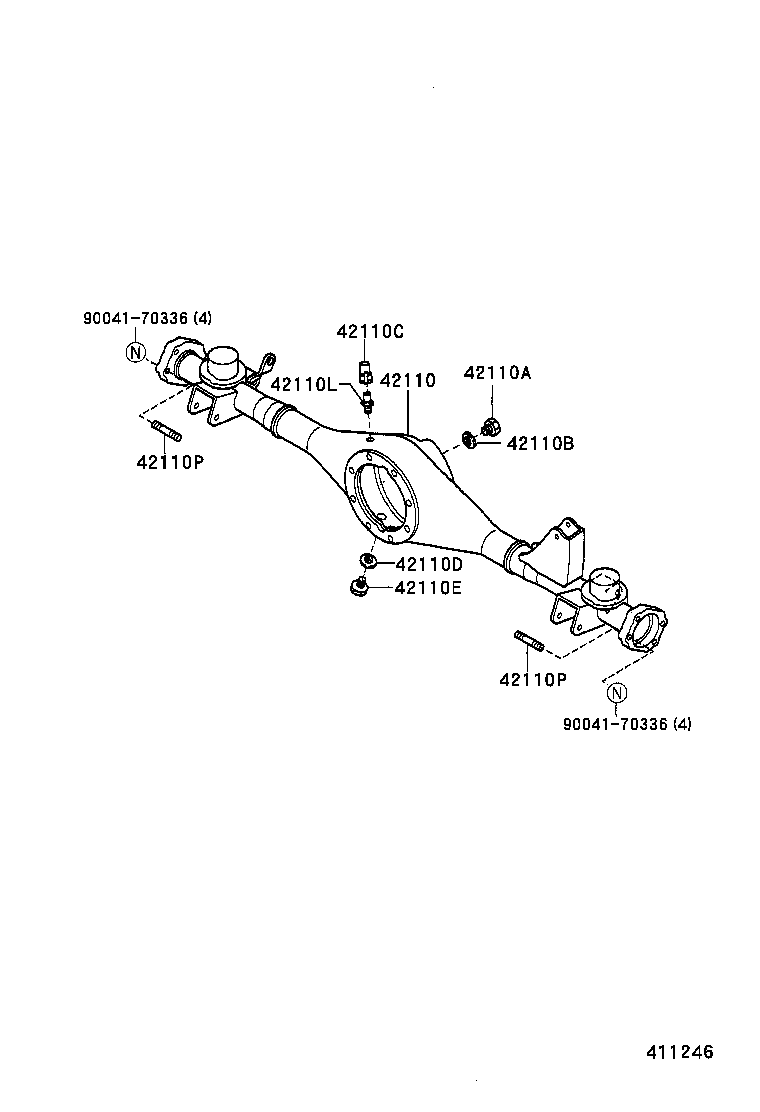 41311-87404 CASE SUB-ASSY, REAR DIFFERENTIAL product image