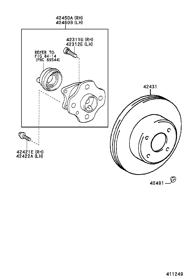 43517-10020 ROTOR, SKID CONTROL, REAR product image
