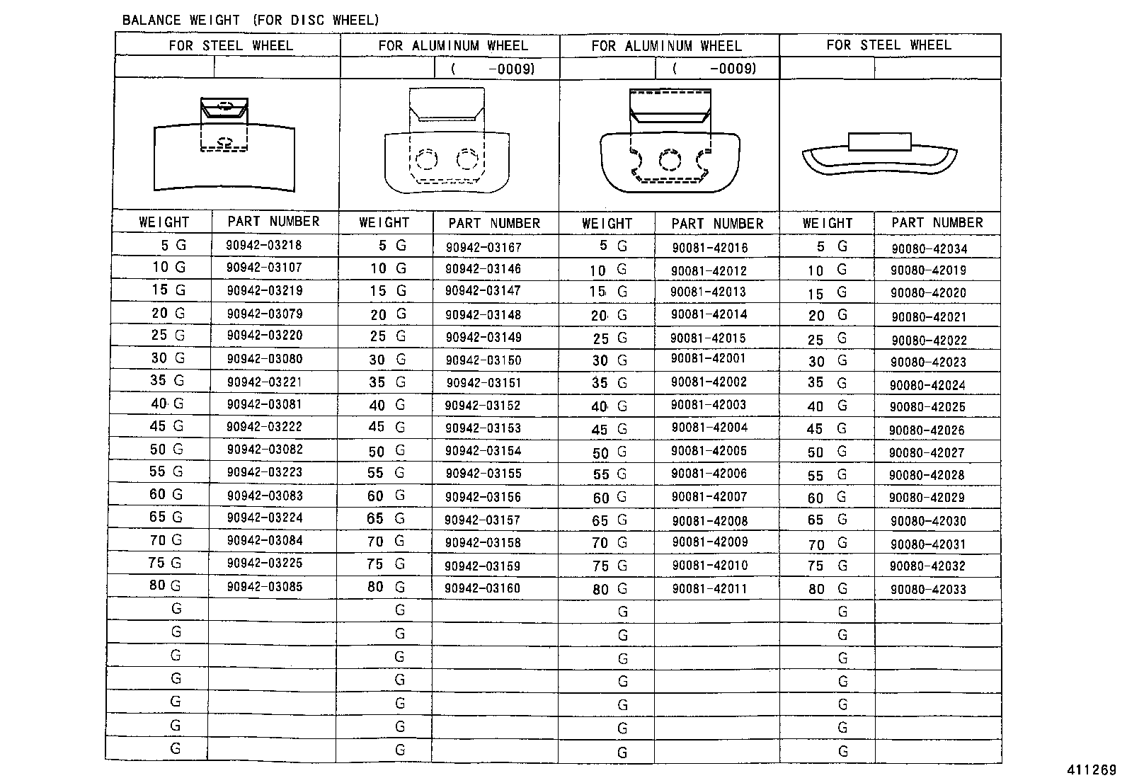 42601-04090 WHEEL, DISC product image