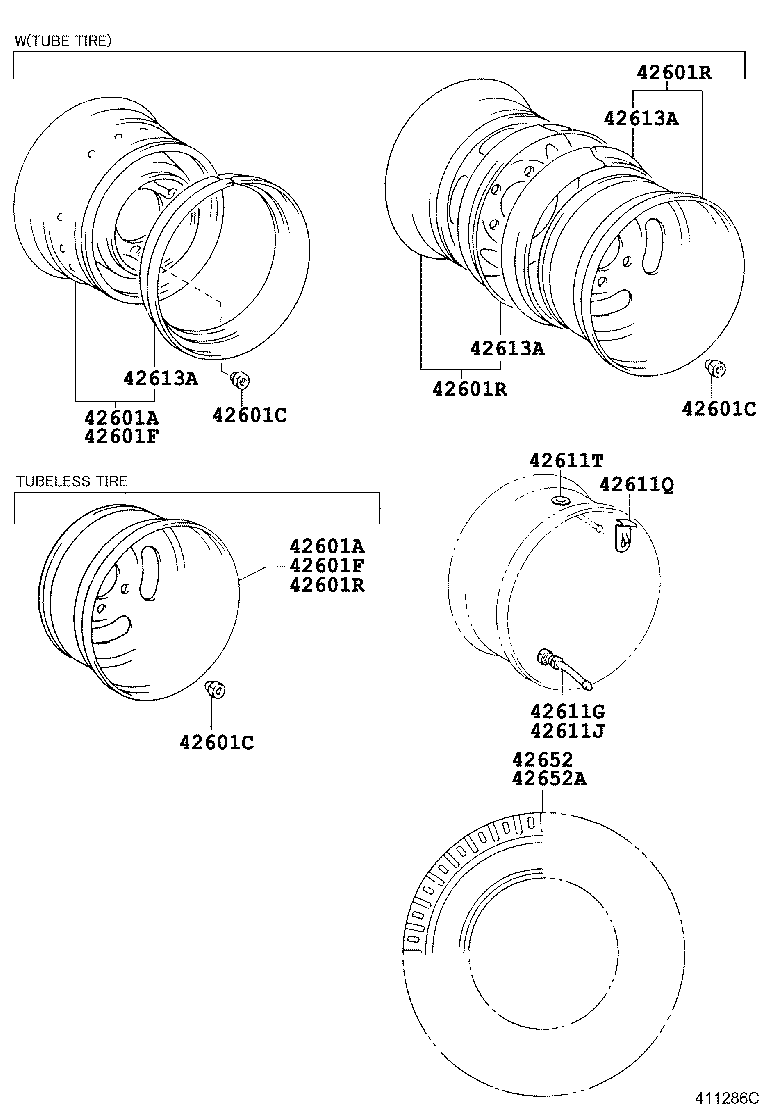42605-3B080 TIRE product image