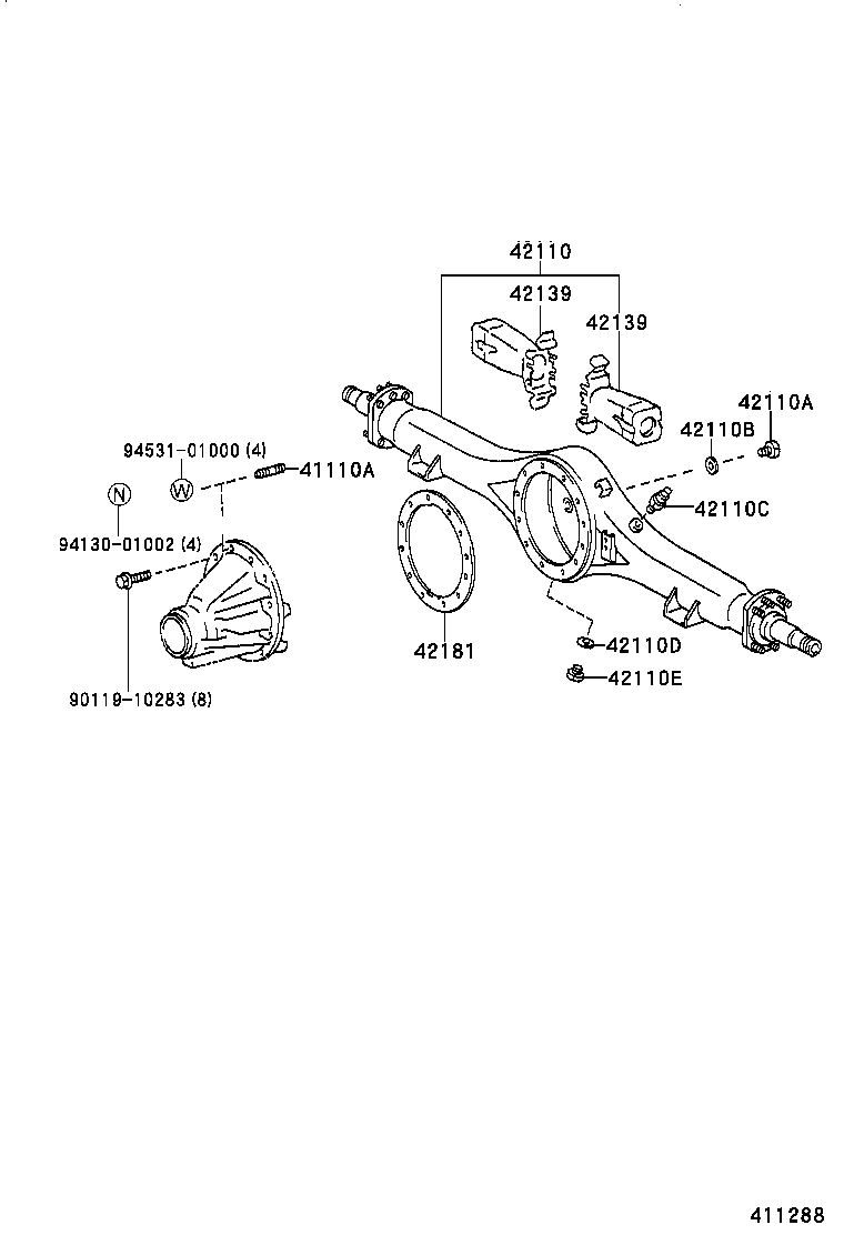 41204-36070 FLANGE SUB-ASSY, REAR DRIVE PINION COMPANION, REAR product image