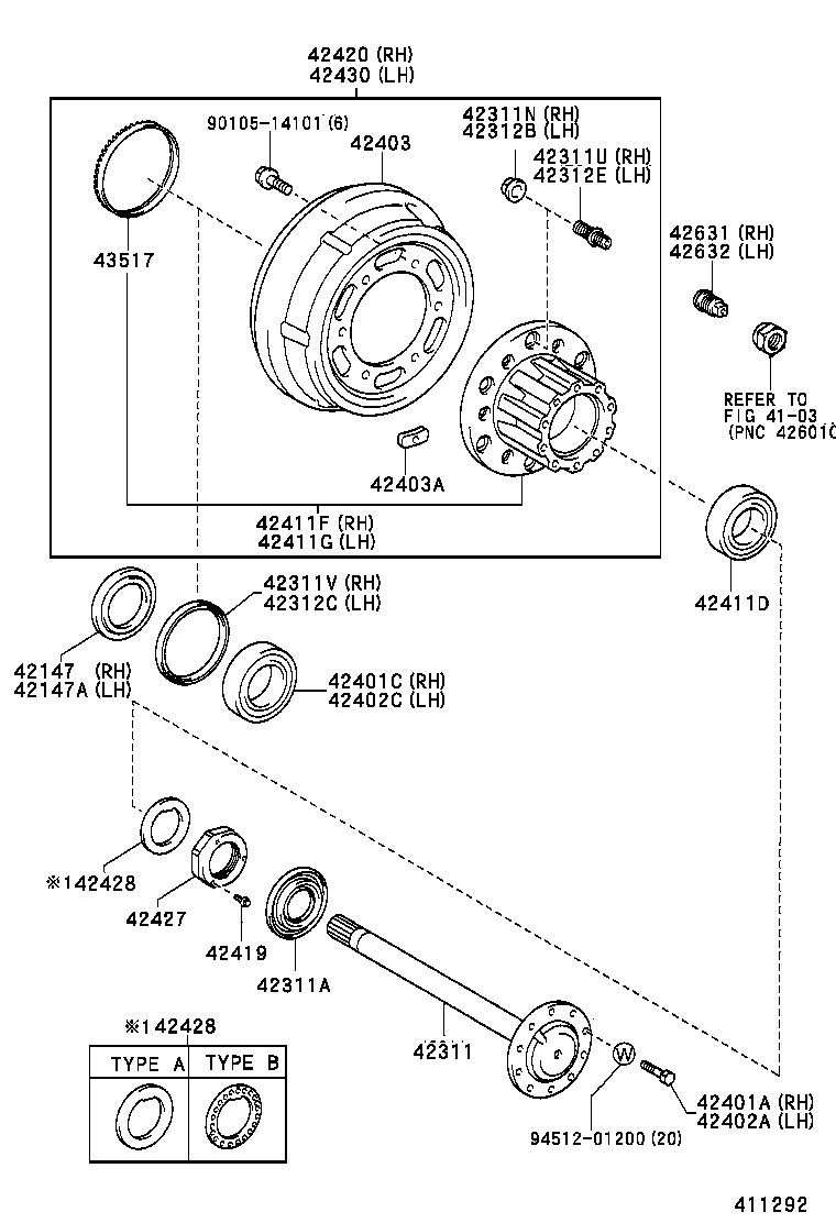 42311-37130 SHAFT, REAR AXLE product image