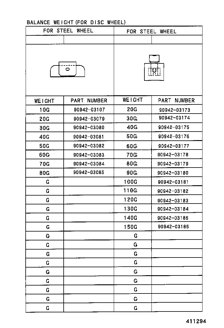 42601-37320 WHEEL, DISC (FOR SPARE) product image