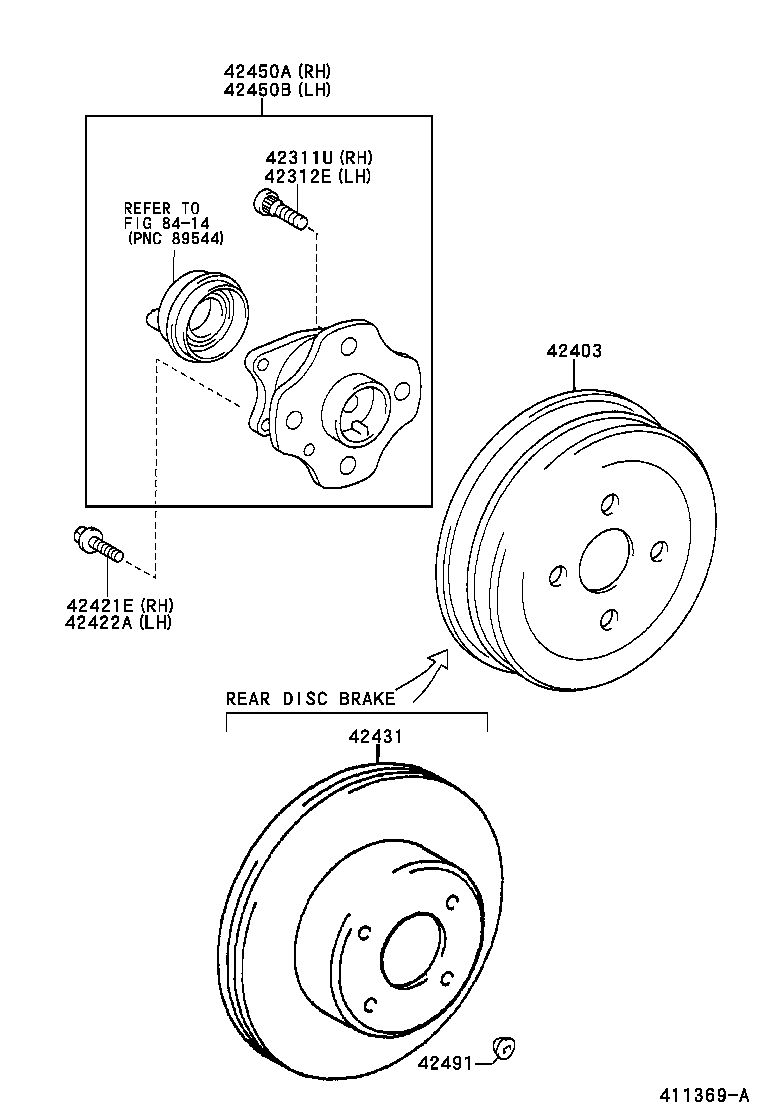 42431-02060 DISC, REAR product image