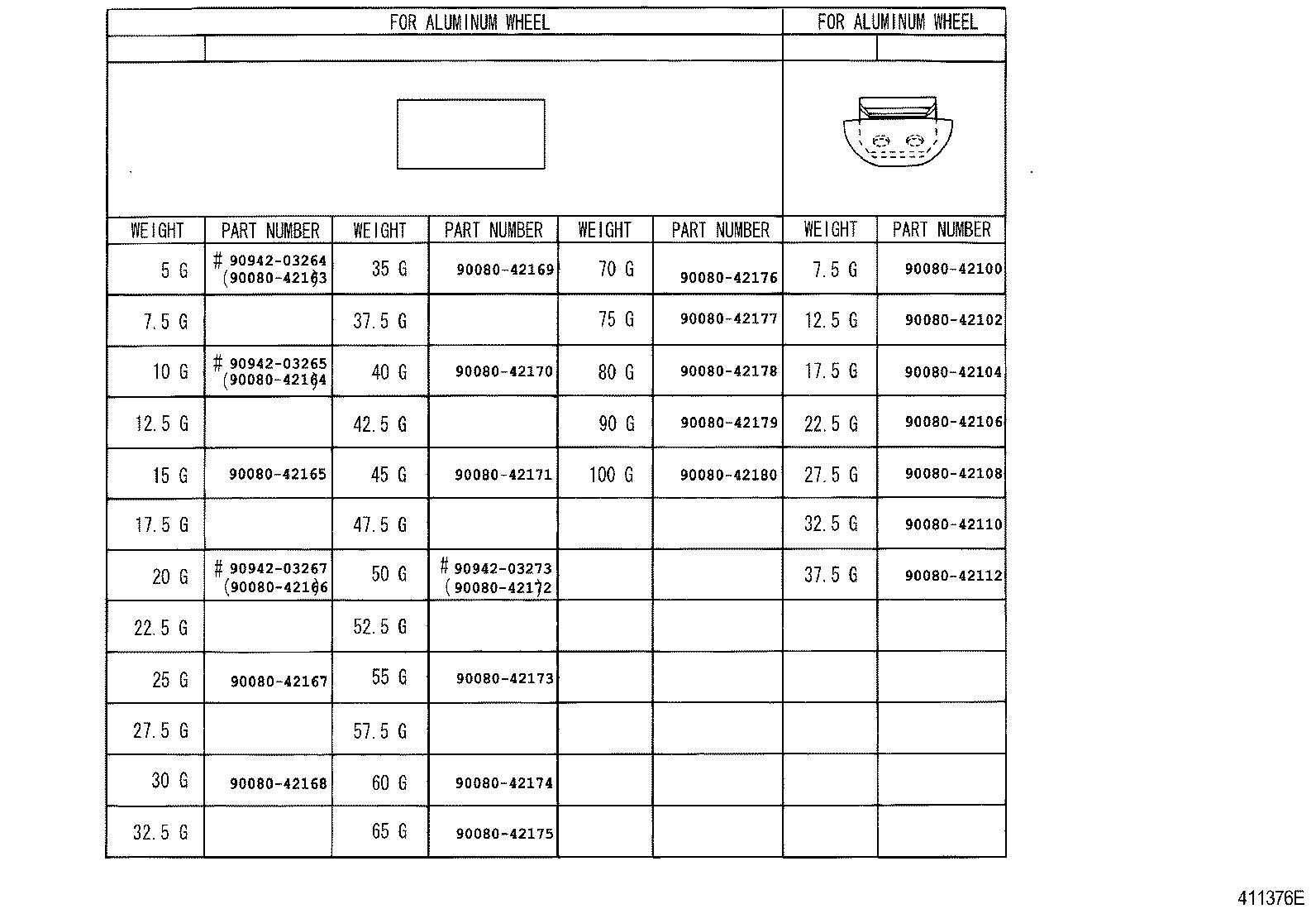 42603-02110 ORNAMENT SUB-ASSY, WHEEL HUB product image