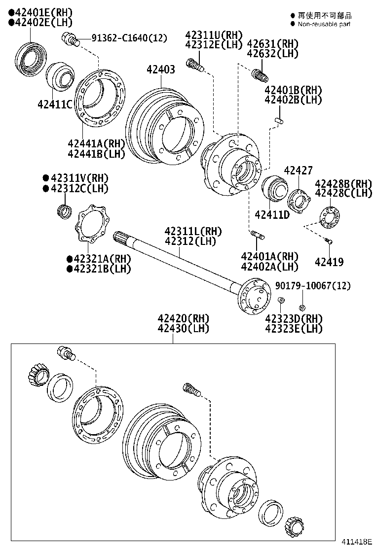 42441-25100 DEFLECTOR, BRAKE DRUM OIL RH product image