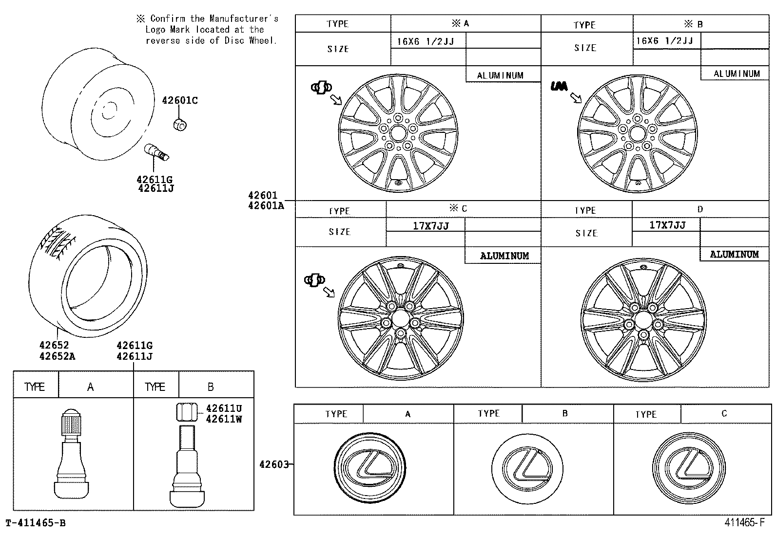 Toyota 42652-33570 TIRE