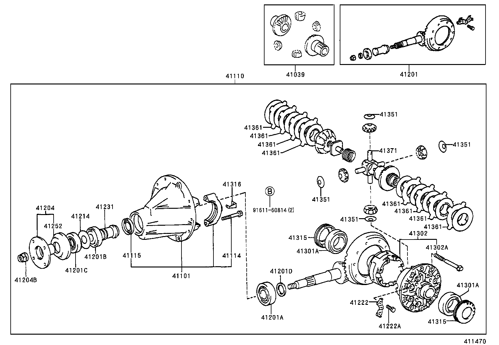 04412-35220 GASKET KIT, REAR DIFFERENTIAL CARRIER product image