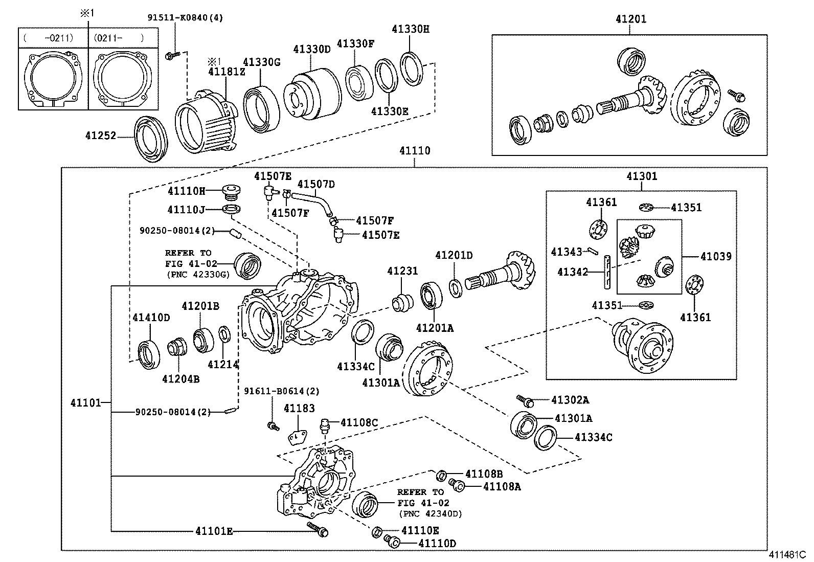 41330-21020 COUPLING ASSY, TRANSMISSION product image