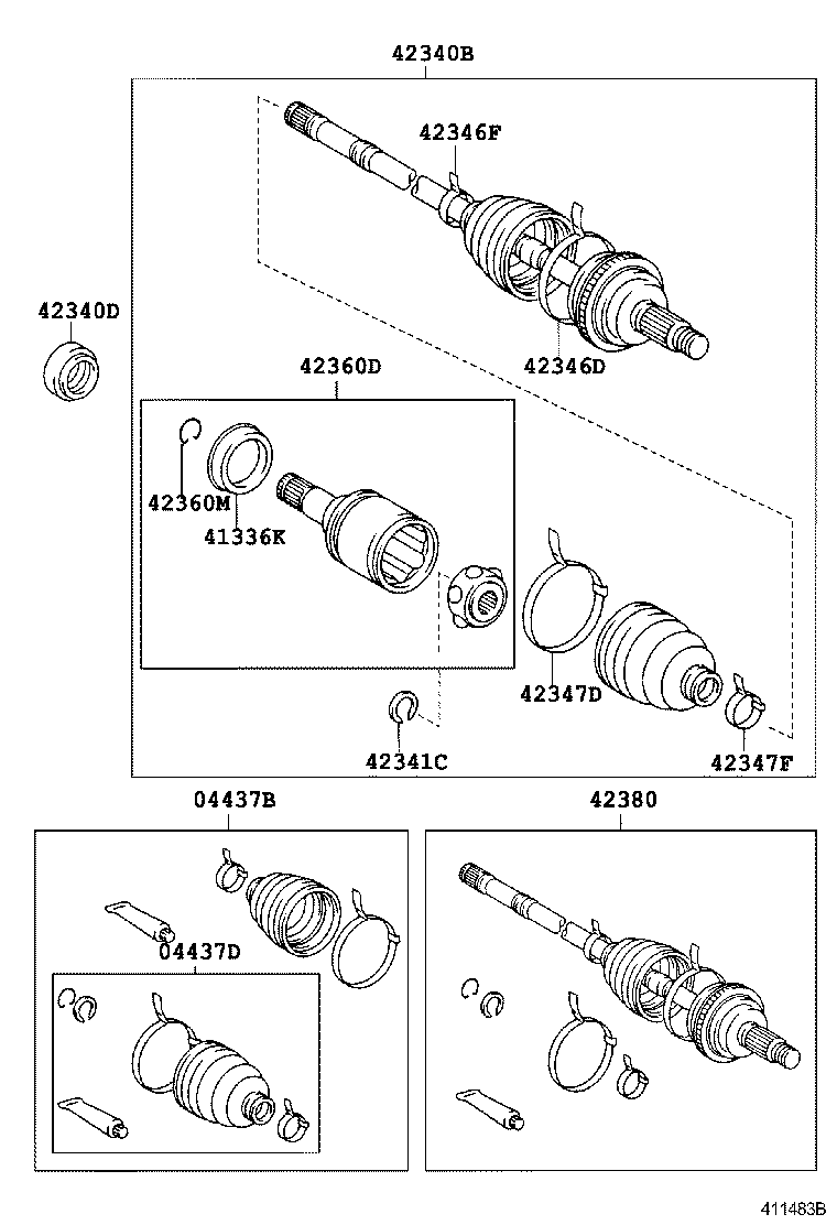 42431-13030 DRUM SUB-ASSY, REAR BRAKE product image