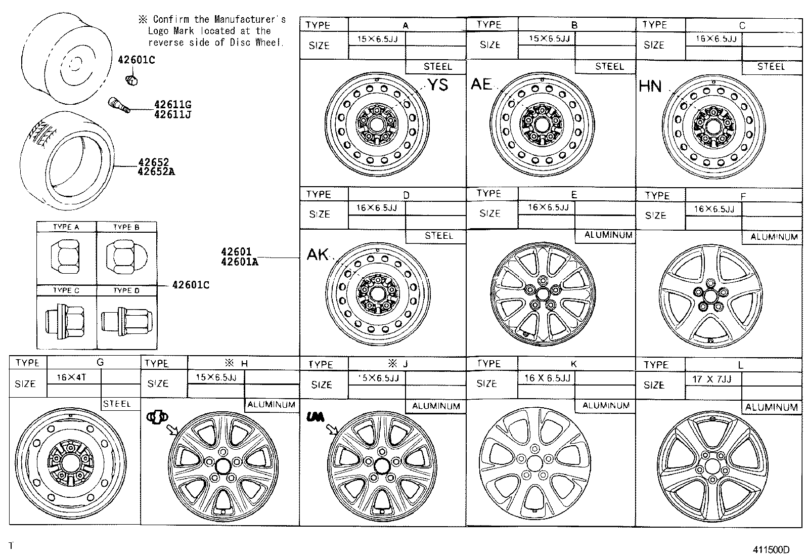 Toyota 42602-33090 CAP, WHEEL
