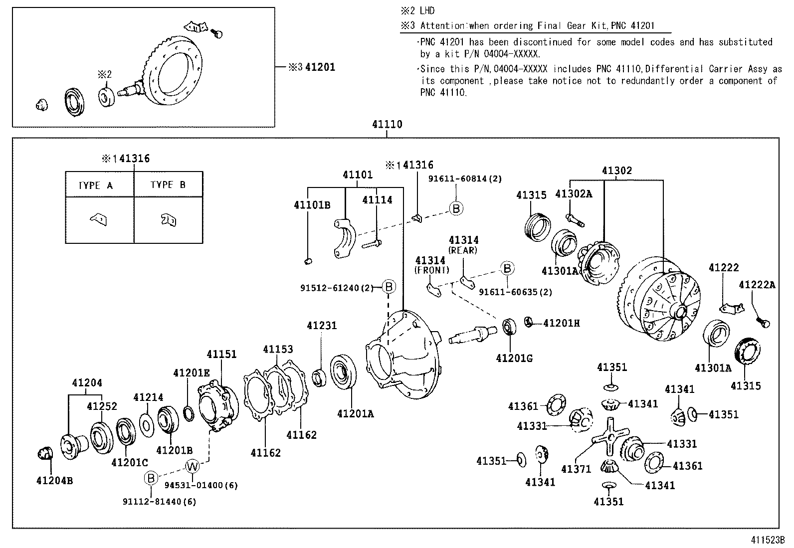 90031-01203 BOLT (FOR REAR DIFFERENTIAL RING GEAR SET) product image